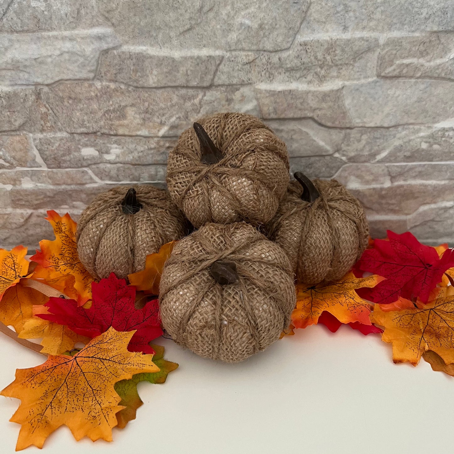 Zucca decorativa in juta