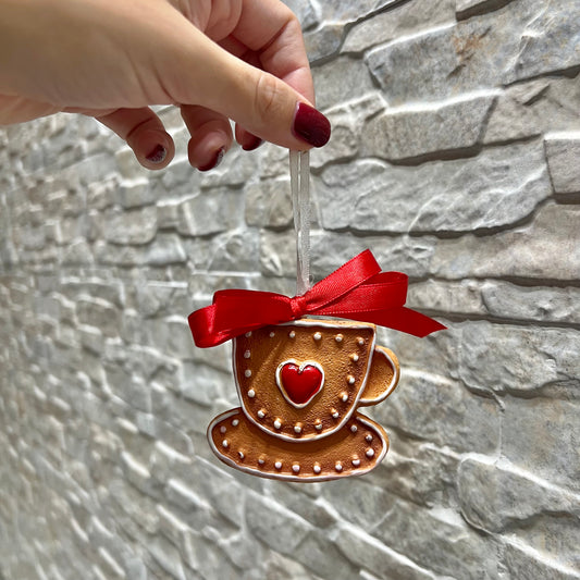 Decorazione tazzina pan di zenzero