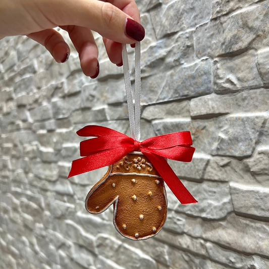 Decorazione guanto pan di zenzero